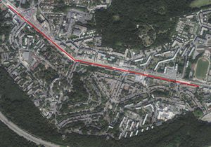 Vue aérienne de la Butte-Rouge, sourcer IGN 2024
